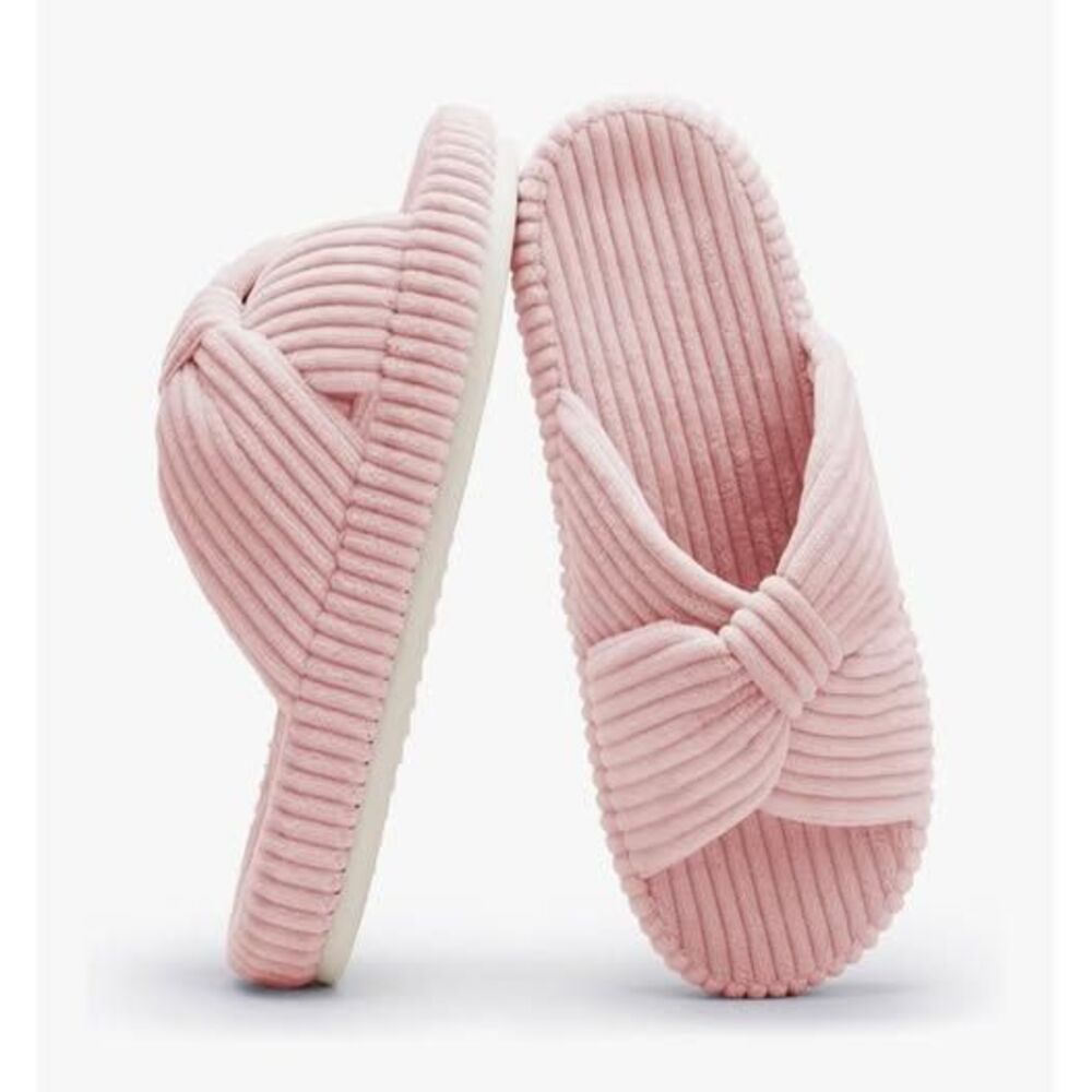 Pink memory Foam Slippers, Size: 9.5/10